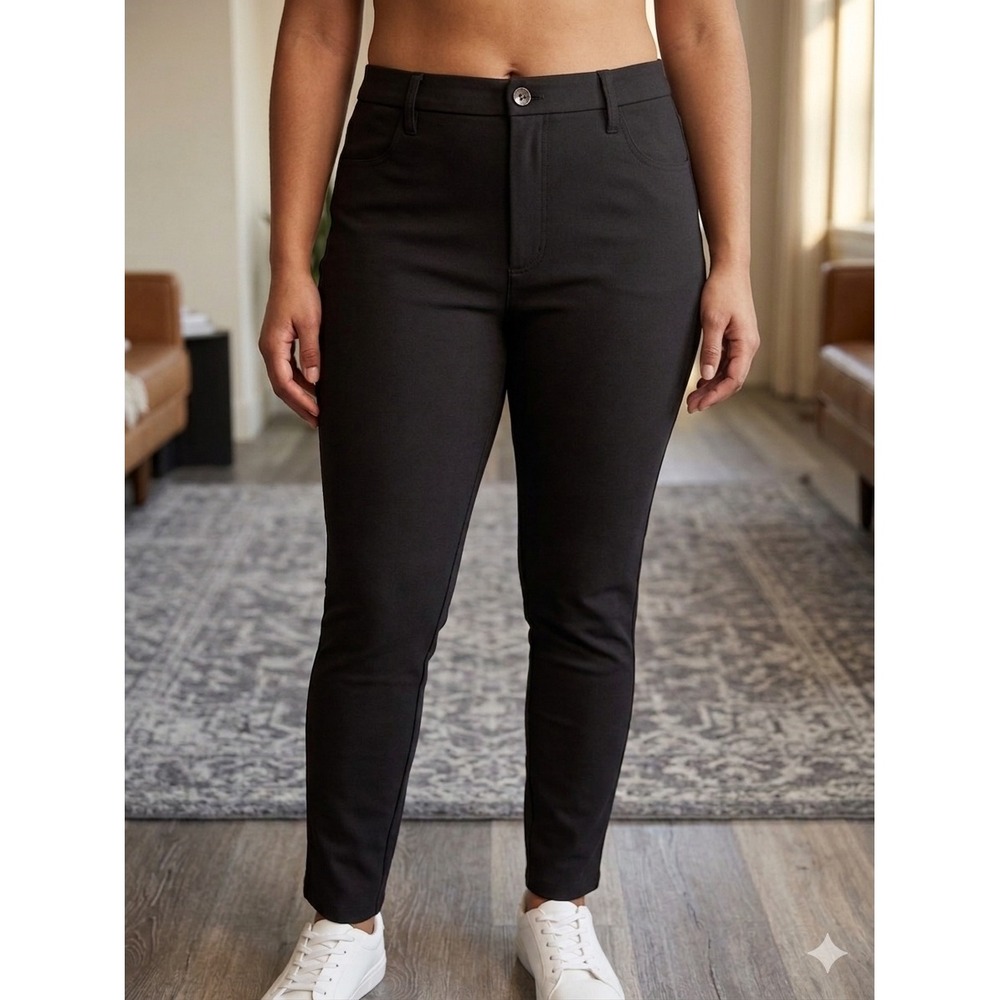 LC Lauren Conrad Womens XXL Black High-Rise Skinny Stretch Pants NWT WLS3X001RS